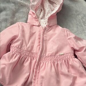 Mayoral Light Pink Hooded Girls' Raincoat
